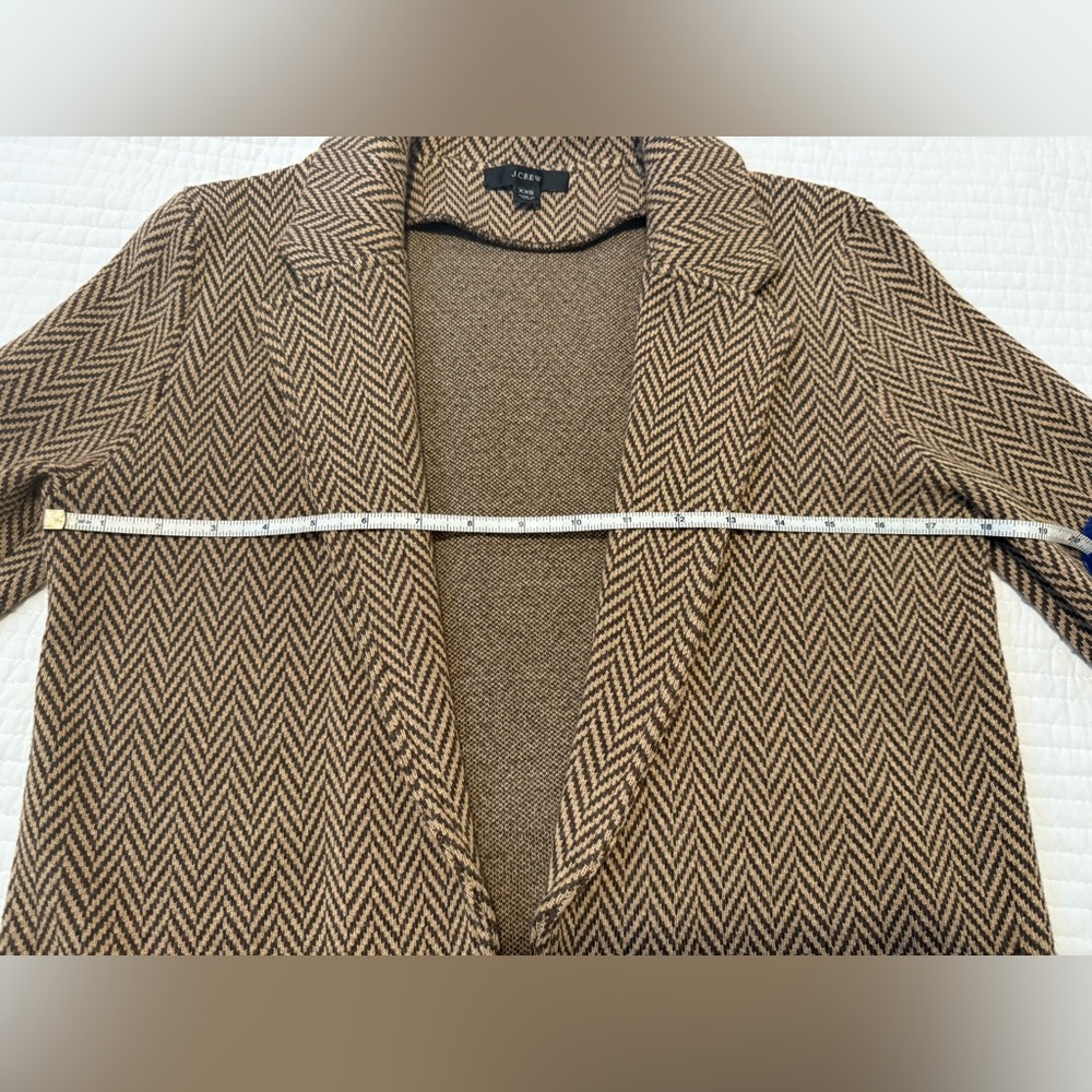 J. Crew Sophie Herringbone Sweater Blazer - Picture 7 of 11